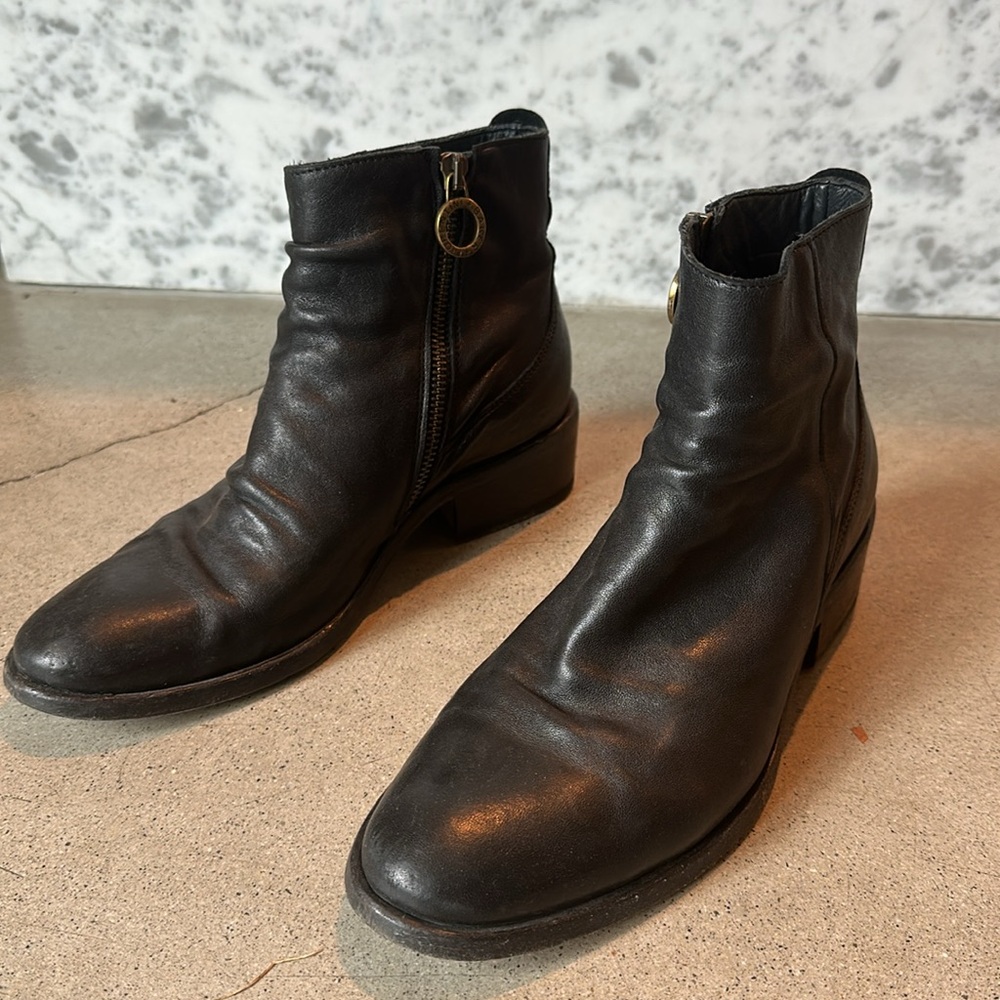 Fiorentini and Baker Leather Ankle Boots